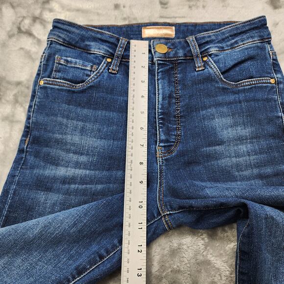 Kut From The Kloth Jeans Womens 2 Blue Ana High Rise Fab Ab Super Flare Stretch - Picture 15 of 16